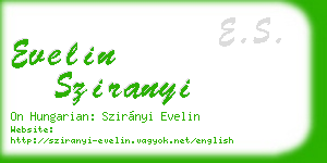 evelin sziranyi business card